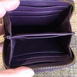 Coach Vintage  Purple Patent Leather Compact Zip Around Wallet RARE Photo 4