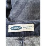 Old Navy Everyday Shorts Blue Linen Cotton Blend Size 16 Chambray Zip Fly Photo 1