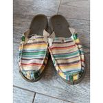 Sanuk Shoes Sandals You Got My Back Blanket Rainbow Stripe size 9 Slip On Canvas Photo 6