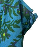 Gap Vintage Tiered Babydoll Floral Dress Size 12 Blue Green Ruffle Fairy Y2K Photo 4