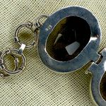 Ross Simons Sterling Silver Oval Faceted Smoky Topaz Toggle Bracelet Photo 10