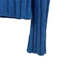 American Eagle  Women's Snowsoft Mock Neck Crop Sweater Blue Size S Photo 5