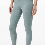 New Balance Heathered Teal Cropped Leggings Photo 0