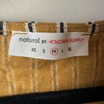 Known Supply Women’s LEONORA TOP STRIPE Flutter Sleeve Top 100% Organic Cotton Size M Photo 2