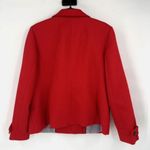 Talbots Women's Petite Notch Lapel Double Breasted Red Blazer Jacket Size 14P Photo 1
