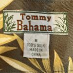 Tommy Bahama  SILK Tropical Leaf Print Pencil Skirt Womens Size 8 Olive Green Photo 4