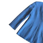 Lafayette 148 Nazelli Textured Wool Jacket Blazer Single Button Wool Size 4 Blue Photo 9