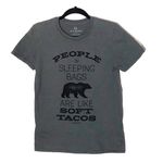 Modern Discord Graphic Soft Taco Tee Small Gray Photo 0