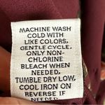 Ophelia Roe Burgundy Floral Rose Print Drop Peplum Dress Large Photo 8