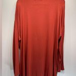Rust Red Long Sleeve V Neck Tunic by Rae Mode Women’s Plus Size 3XL Photo 2