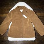 Rebecca Minkoff NWT Caramel Brown Teddy Sherpa Coat Photo 0