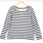 Ellen Tracy Lightweight Rhinestone‎ Striped Sweatshirt D0089 Photo 0