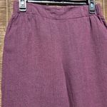 Flax  Burgungy Linen Pants 4 Photo 1