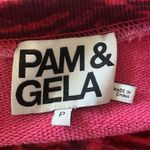Pam & Gela Revolve  Pink Tiger Print Sweatshirt Sz P Photo 14