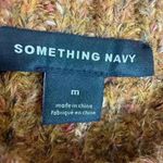 Something Navy  Brown Long Sleeve cozy sweater 
size Medium Photo 3