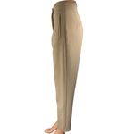ZARA Beige Khaki Chino Pleated High Waisted Tapered Trousers Dress Pants Size S Photo 1