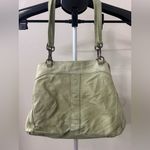 American Leather Co Light Green Leather Shoulder Bag Y2k Hobo Bag Photo 1