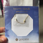 Gorjana  Gold sapphire september power Birthstone Necklace Photo 0