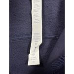 Lululemon Hoodie Womens 12 Blue Full Zip Floral Sleeve Thumb Holes Sweatshirt Photo 9