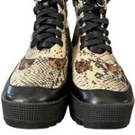 Cape Robbin Future Wave Combat Boots Sz 9 Snake Skin Chunky Sole Futuristic Moto Photo 3