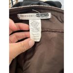 Necessary Objects Vintage 90s brown Chevron pleated flared A Line Midi Skirt Med Photo 4