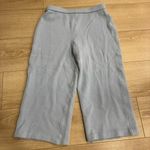 St. John  Collection Light Blue Cropped Santana Knit Pull On Wool Pant Size 8 Photo 0