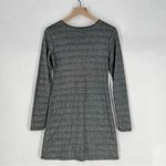 Reformation  Esen Knit Dress in Chrome Sparkle Metallic Long Sleeve Party Dress Photo 8