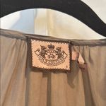 Juicy Couture Taupe Silk Ruffle-Trimmed Shorts Romper Photo 1