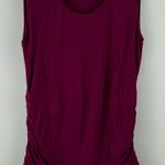 Kinross Women's Medium Sleeveless ruched tank top Pink magenta Scoop Neck Photo 0