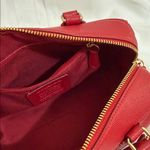 Coach  Leather Satchel (Cherry red) Photo 6