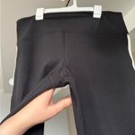 Athleta  Elation Ultra High Rise Sport Stripe Split Slim Flare black & white Photo 7