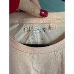 Guess Pink Bedazzled Floral Tennis Graphic Tee T-Shirt Photo 2