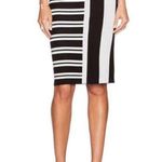 Theory Black White Knit Pull On Skirt Photo 0