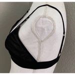 Storia Front V-Strap Mesh Black Bralette W/ Lining Size Small Photo 4