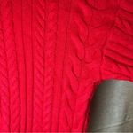 Philosophy Cable Knit Crew Neck Sweater in Red Apple, NWT Photo 7