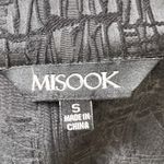 Misook‎ Women Black Textured Blazer Jacket L Stretch Knit Open Front Lightweight Photo 3