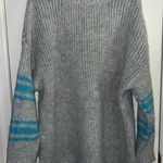 Aerie  Oversized Knit Crewneck Sweater Grey Photo 1