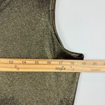 Cache  Tank Top Women Large Shimmery Olive Green V-Neck Sleeveless Party NWT Photo 5