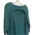 Cable & Gauge Cut Out Sweater Women's Large Green 3/4 Sleeves Career Casual NWOT Photo 2