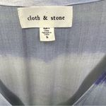 Cloth & Stone Multicolor Tie Dye Striped Maxi Long Sleeve Flowy V-neck Dress Photo 3