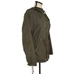 Charlotte Russe Olive Green Utility Anorak Jacket with Hood | Size Small Photo 5