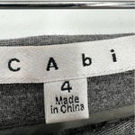 CAbi  | Size 4 | Newport High Rise Pointe Knit Pant in Stone Grey #8114 Photo 2