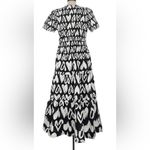 Anthropologie The Somerset Maxi Dress Unique Black and White Hearts pattern Photo 2