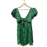 byTiMo Floral Jacquard Babydoll Mini‎ Dress Emerald Green Size XXL NWOT Photo 8