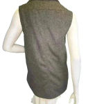 Banana Republic  Vest Gray, Wool, Zip Close Pockets Size M.  D45 Photo 5
