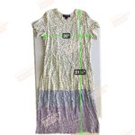 VTG JG Hook Women Maxi Dress Size XL Cream Blue Floral Cottage Boho Romantic 90s White Photo 6