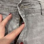 Gap Sz 16 Jeans Grey Straight Leg High Rise Flap Back Pockets Flat Front Women’s Photo 5