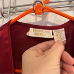 Victoria's Secret  Vintage Maroon Satin Pajama Top Photo 5