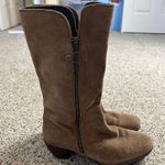 Wolky Tall Zip Up Boots Size 11 EU 42 Brown Suede Comfort Riding Tan Photo 10