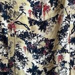 Diane Von Furstenberg  Floral Silk Sleeveless Mini Dress Velvet Bow Straps Size 6 Photo 9